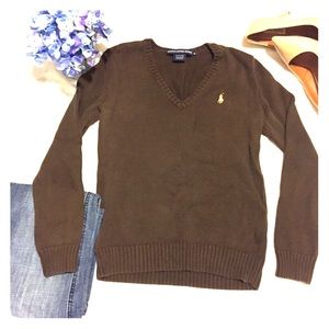 🎀 Ralph Lauren Sport Brown Sweater